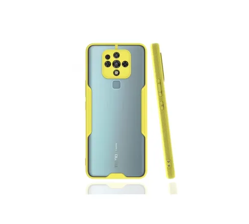 Tecno Camon 16 Kılıf Platin Silikon - Sarı
