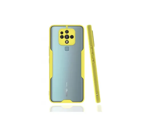 Tecno Camon 16 Kılıf Platin Silikon - Sarı