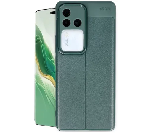Vivo V30 5G Kılıf Auto Focus Kapak - Koyu Yeşil