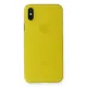 Apple iPhone XS Max Kılıf PP Ultra İnce Kapak - Sarı