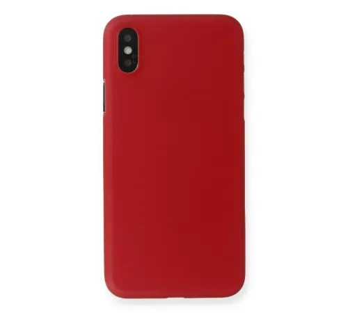 Apple iPhone XS Max Kılıf PP Ultra İnce Kapak - Kırmızı