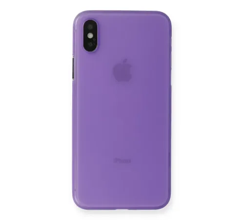 Apple iPhone XS Max Kılıf PP Ultra İnce Kapak - Mor
