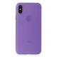 Apple iPhone XS Max Kılıf PP Ultra İnce Kapak - Mor