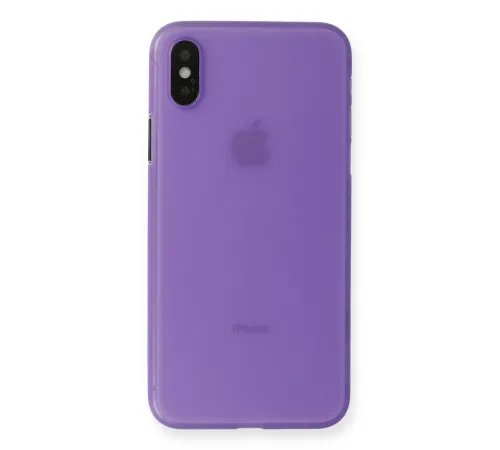 Apple iPhone XS Max Kılıf PP Ultra İnce Kapak - Mor