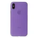 Apple iPhone XS Max Kılıf PP Ultra İnce Kapak - Mor