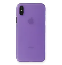 Apple iPhone XS Max Kılıf PP Ultra İnce Kapak - Mor