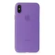 Apple iPhone XS Max Kılıf PP Ultra İnce Kapak - Mor
