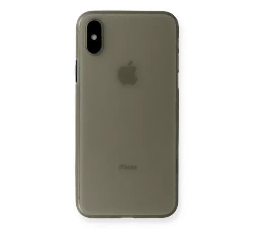 Apple iPhone XS Max Kılıf PP Ultra İnce Kapak - Gri