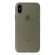 Apple iPhone XS Max Kılıf PP Ultra İnce Kapak - Gri