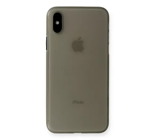 Apple iPhone XS Max Kılıf PP Ultra İnce Kapak - Gri