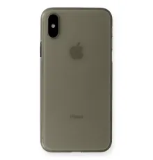 Apple iPhone XS Max Kılıf PP Ultra İnce Kapak - Gri