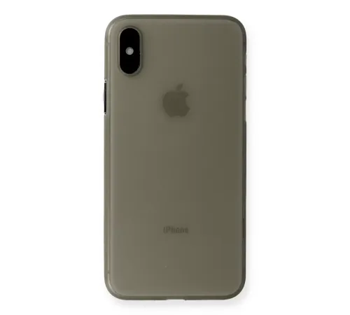 Apple iPhone XS Max Kılıf PP Ultra İnce Kapak - Gri
