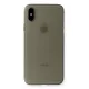 Apple iPhone XS Max Kılıf PP Ultra İnce Kapak - Gri