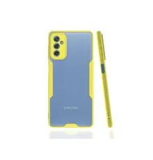 Samsung Galaxy M52 5G Kılıf Platin Silikon - Sarı