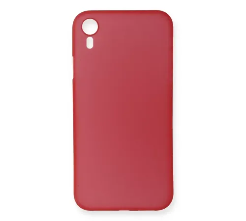 Apple iPhone XR Kılıf PP Ultra İnce Kapak - Kırmızı