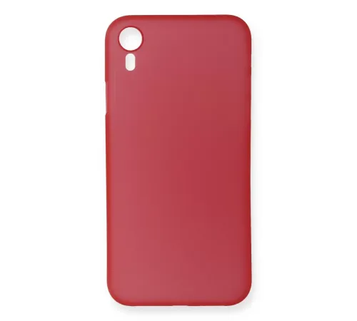 Apple iPhone XR Kılıf PP Ultra İnce Kapak - Kırmızı