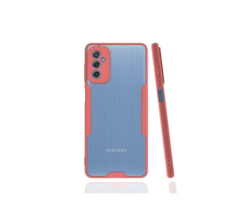 Samsung Galaxy M52 5G Kılıf Platin Silikon - Pembe