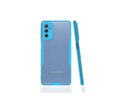Samsung Galaxy M52 5G Kılıf Platin Silikon - Mavi
