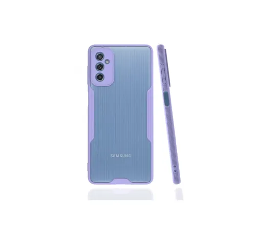 Samsung Galaxy M52 5G Kılıf Platin Silikon - Lila