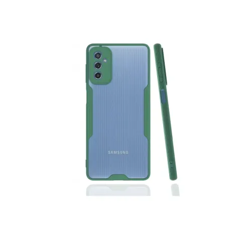 Samsung Galaxy M52 5G Kılıf Platin Silikon - Yeşil