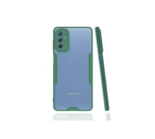 Samsung Galaxy M52 5G Kılıf Platin Silikon - Yeşil
