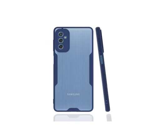 Samsung Galaxy M52 5G Kılıf Platin Silikon - Lacivert