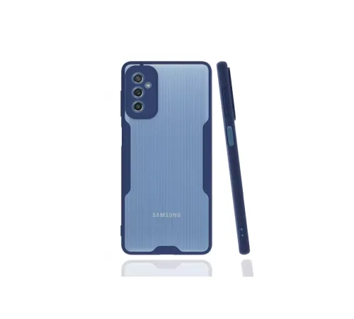 Samsung Galaxy M52 5G Kılıf Platin Silikon - Lacivert