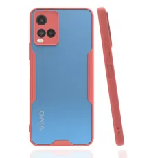 Vivo Y21S Kılıf Platin Silikon - Pembe
