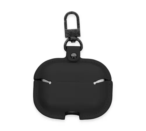 Apple Airpods Pro 2 (2.nesil) Çanta Deri Kılıf - Siyah