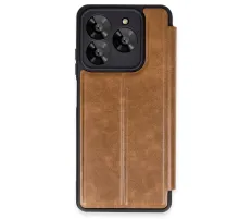 General Mobile Era 30 Kılıf Flip Cover - Taba