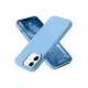 Apple iPhone 12 Kılıf Nano içi Kadife Silikon - Mavi