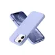 Apple iPhone 12 Kılıf Nano içi Kadife Silikon - Lila