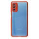 Samsung Galaxy M52 5G Kılıf Miami Şeffaf Silikon - Kırmızı