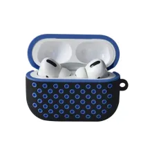 Apple Airpods Pro 2 (2.nesil) Spor Delikli Kılıf - Siyah-Mavi