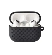 Apple Airpods Pro 2 (2.nesil) Spor Delikli Kılıf - Siyah-Siyah