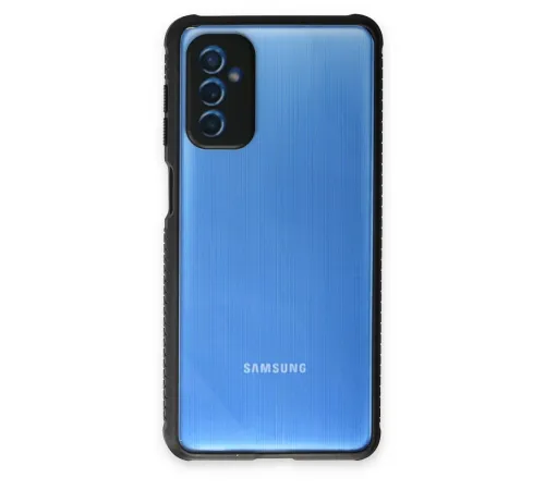 Samsung Galaxy M52 5G Kılıf Miami Şeffaf Silikon - Siyah