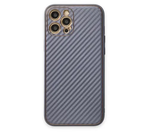Apple iPhone 12 Pro Kılıf Coco Karbon Silikon - Gri