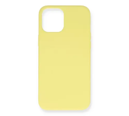 Apple iPhone 12 Mini Kılıf Nano içi Kadife Silikon - Sarı