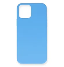 Apple iPhone 12 Mini Kılıf Nano içi Kadife Silikon - Mavi