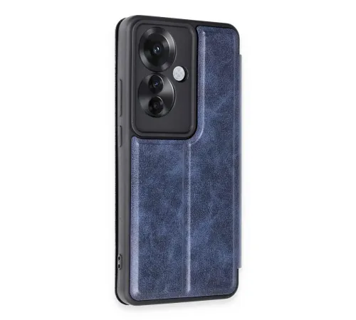 Reno 11F Kılıf Flip Cover - Lacivert