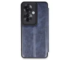Reno 11F Kılıf Flip Cover - Lacivert