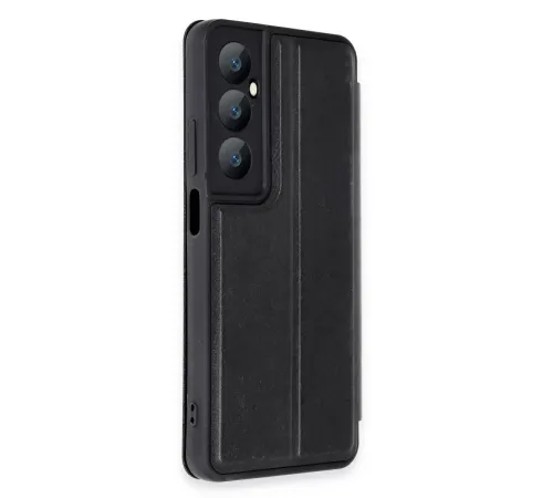 Realme C65 Kılıf Flip Cover - Siyah