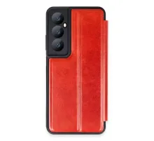 Realme C65 Kılıf Flip Cover - Kırmızı