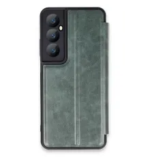 Realme C65 Kılıf Flip Cover - Koyu Yeşil