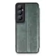 Realme C65 Kılıf Flip Cover - Koyu Yeşil