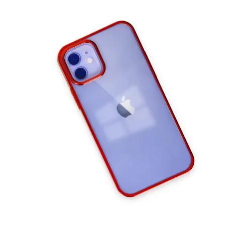 Apple iPhone 12 Kılıf Element Silikon - Kırmızı