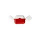 Apple Airpods 3 (3.nesil) Basmalı Kılıf - Kırmızı-Beyaz