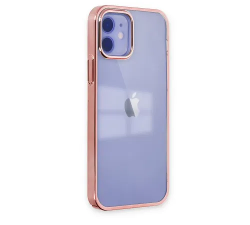 Apple iPhone 12 Kılıf Element Silikon - Pembe
