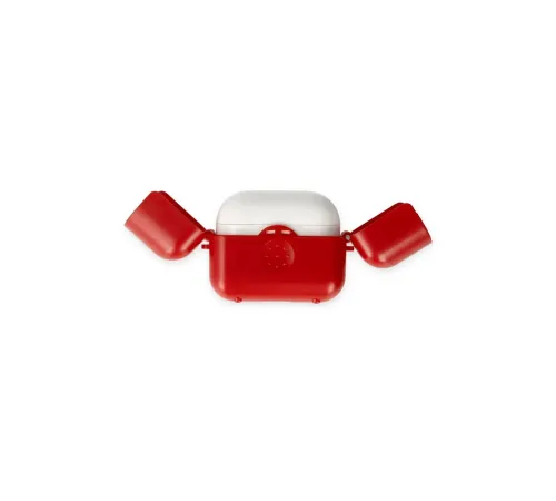 Apple Airpods 3 (3.nesil) Basmalı Kılıf - Kırmızı