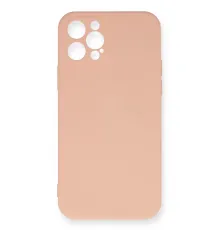 Apple iPhone 12 Pro Max Kılıf Nano içi Kadife Silikon - Pudra
